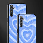 y2k blue hearts aesthetic glass case for realme 6i image-2