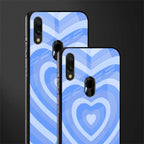 y2k blue hearts aesthetic glass case for redmi note 7 image-2