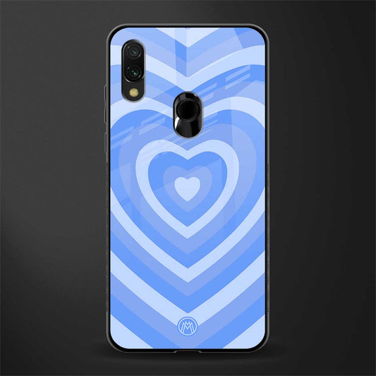 y2k blue hearts aesthetic glass case for redmi note 7 image
