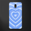 y2k blue hearts aesthetic glass case for redmi 8a image
