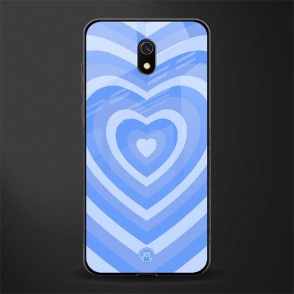 y2k blue hearts aesthetic glass case for redmi 8a image