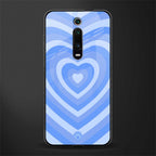 y2k blue hearts aesthetic glass case for redmi k20 image
