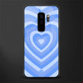 y2k blue hearts aesthetic glass case for samsung galaxy s9 plus image