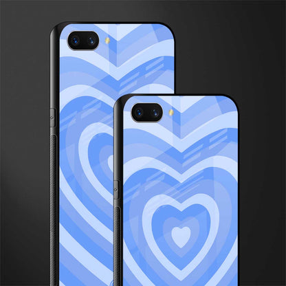 y2k blue hearts aesthetic glass case for realme c1 image-2