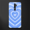y2k blue hearts aesthetic glass case for oppo a5 2020 image