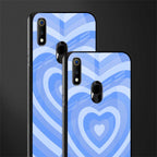 y2k blue hearts aesthetic glass case for realme 3 pro image-2