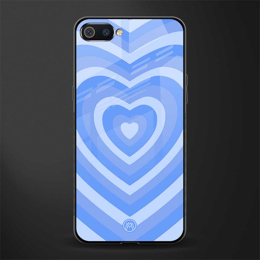y2k blue hearts aesthetic glass case for realme c2 image