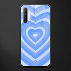 y2k blue hearts aesthetic glass case for realme x2 image