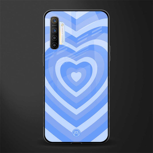 y2k blue hearts aesthetic glass case for realme x2 image