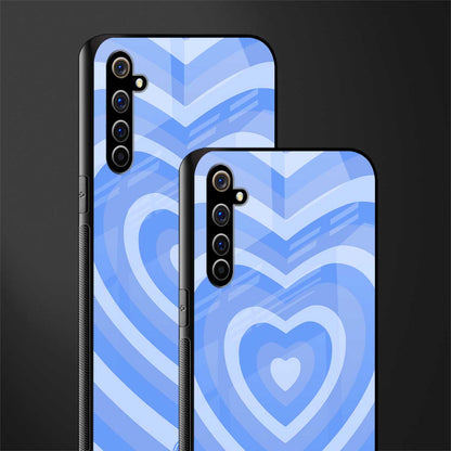 y2k blue hearts aesthetic glass case for realme x50 pro image-2
