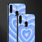 y2k blue hearts aesthetic glass case for samsung galaxy a20s image-2