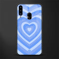 y2k blue hearts aesthetic glass case for samsung galaxy a20s image