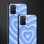 y2k blue hearts aesthetic glass case for samsung galaxy a91 image-2