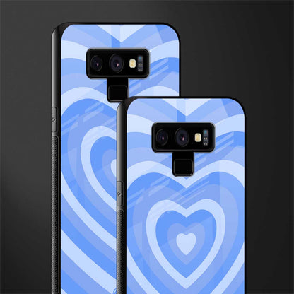 y2k blue hearts aesthetic glass case for samsung galaxy note 9 image-2