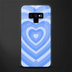 y2k blue hearts aesthetic glass case for samsung galaxy note 9 image