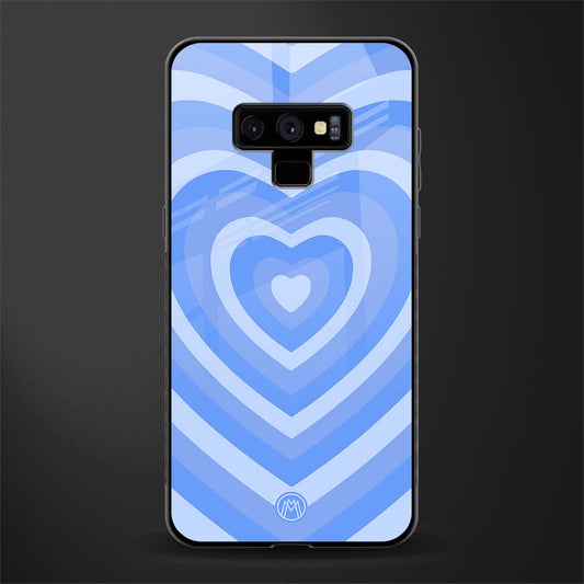 y2k blue hearts aesthetic glass case for samsung galaxy note 9 image