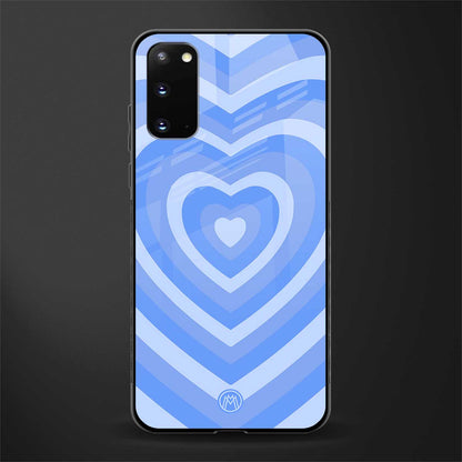 y2k blue hearts aesthetic glass case for samsung galaxy s20 image