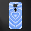 y2k blue hearts aesthetic glass case for redmi note 9 image