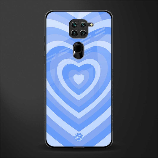 y2k blue hearts aesthetic glass case for redmi note 9 image