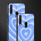 y2k blue hearts aesthetic glass case for vivo y12 image-2