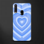 y2k blue hearts aesthetic glass case for vivo y17 image
