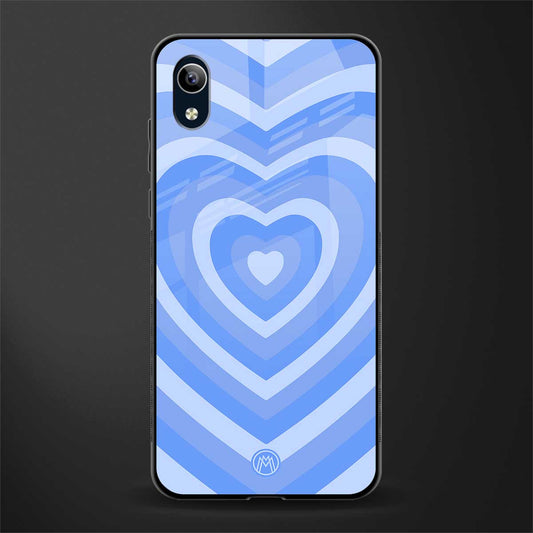 y2k blue hearts aesthetic glass case for vivo y90 image