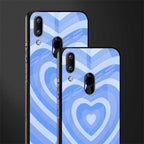 y2k blue hearts aesthetic glass case for vivo y93 image-2