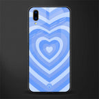 y2k blue hearts aesthetic glass case for vivo v11 pro image