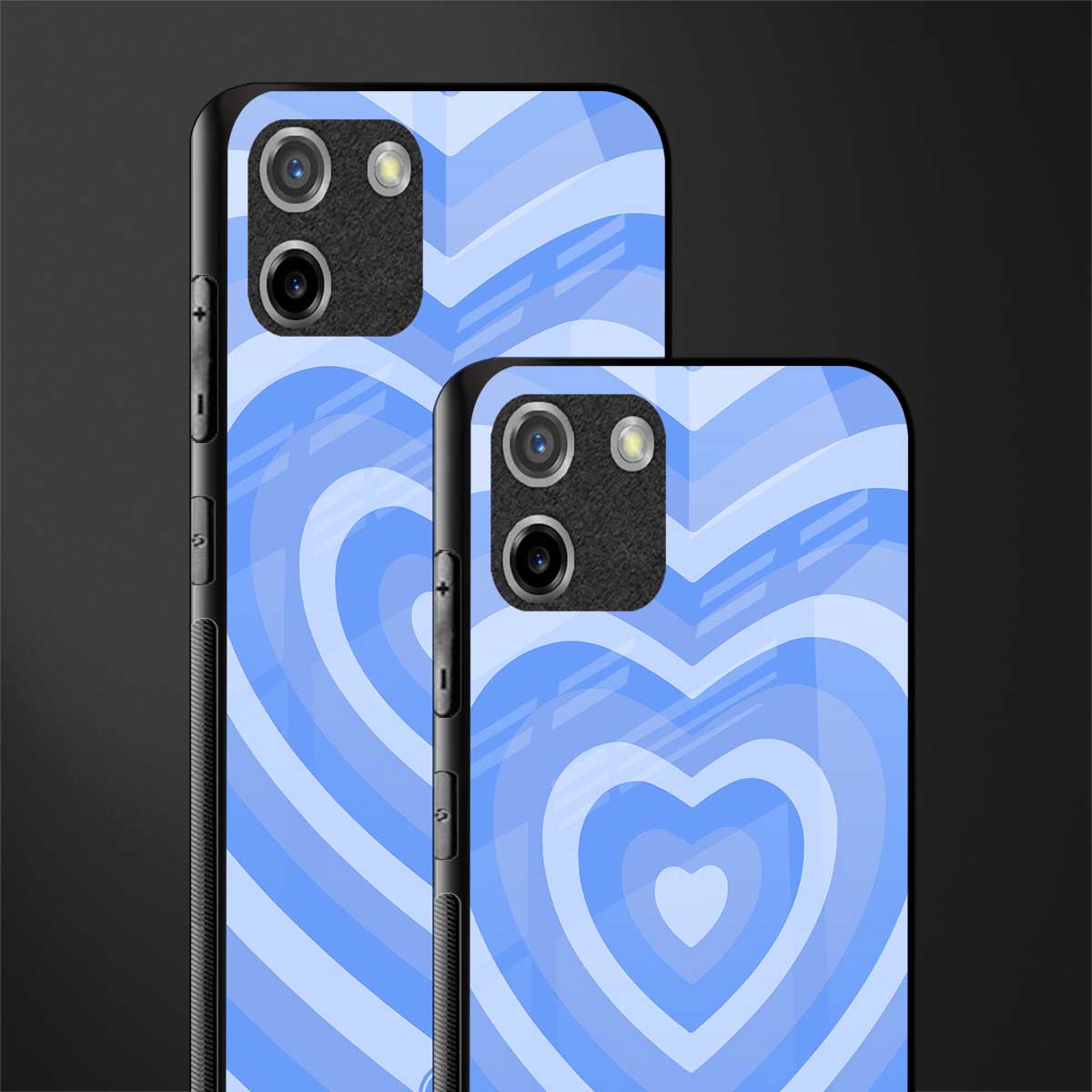 y2k blue hearts aesthetic glass case for realme c11 image-2