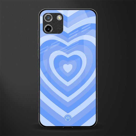 y2k blue hearts aesthetic glass case for realme c11 image