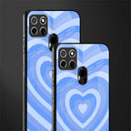 y2k blue hearts aesthetic glass case for realme c25 realme c25s image-2
