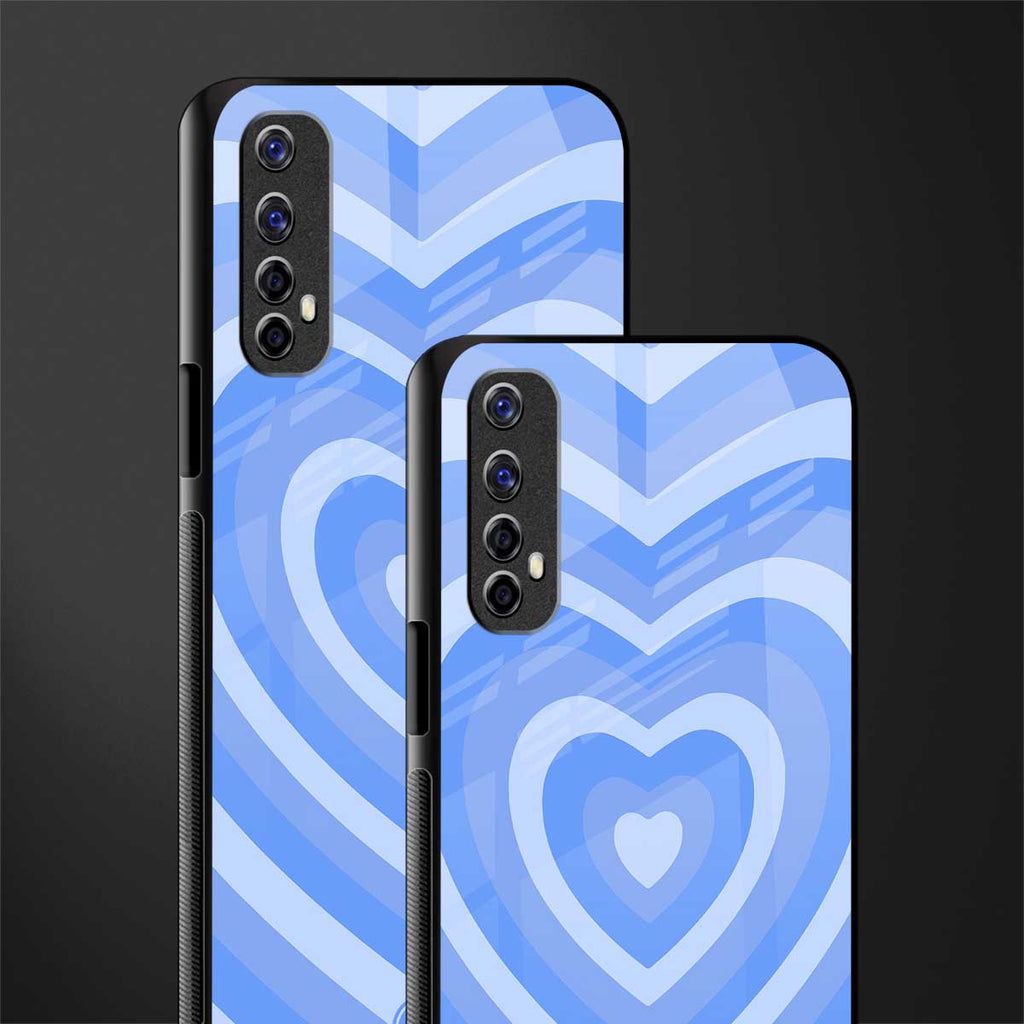 y2k blue hearts aesthetic glass case for realme narzo 20 pro image-2