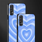 y2k blue hearts aesthetic glass case for realme narzo 20 pro image-2