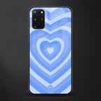 y2k blue hearts aesthetic glass case for samsung galaxy s20 plus image