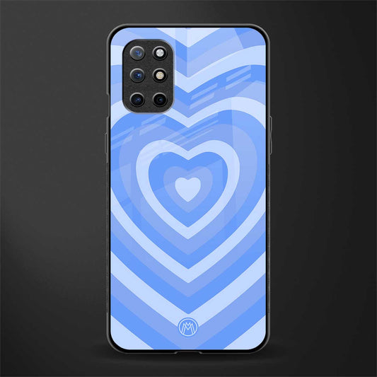 y2k blue hearts aesthetic glass case for oneplus 8t image