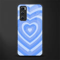 y2k blue hearts aesthetic glass case for vivo v20 se image