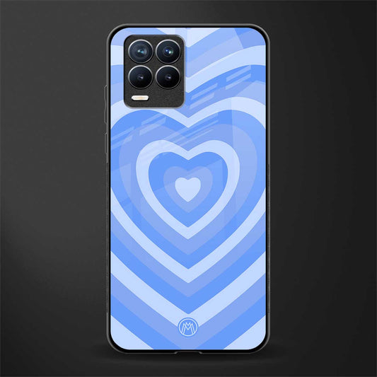 y2k blue hearts aesthetic glass case for realme 8 4g image