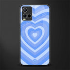 y2k blue hearts aesthetic glass case for vivo y21s image