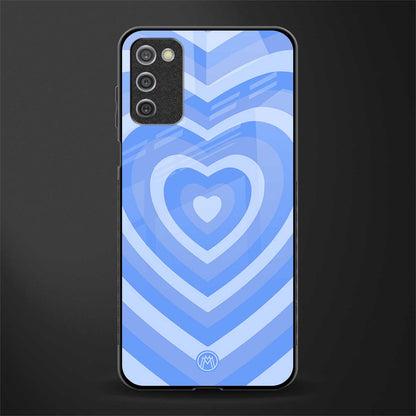 y2k blue hearts aesthetic glass case for samsung galaxy a03s image