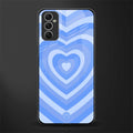 y2k blue hearts aesthetic glass case for samsung galaxy m52 5g image