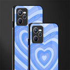 y2k blue hearts aesthetic glass case for realme c35 image-2