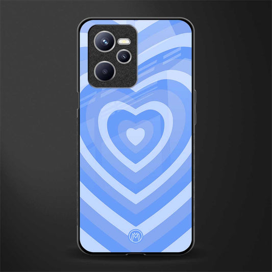 y2k blue hearts aesthetic glass case for realme c35 image