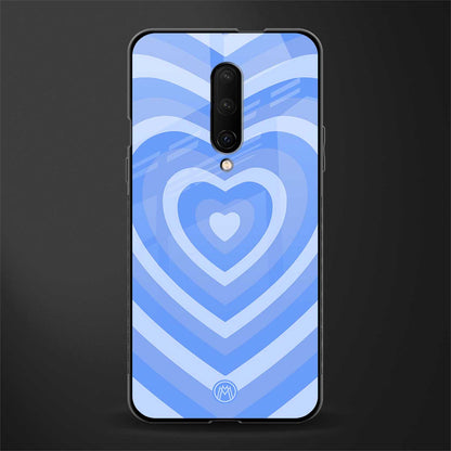 y2k blue hearts aesthetic glass case for oneplus 7 pro image