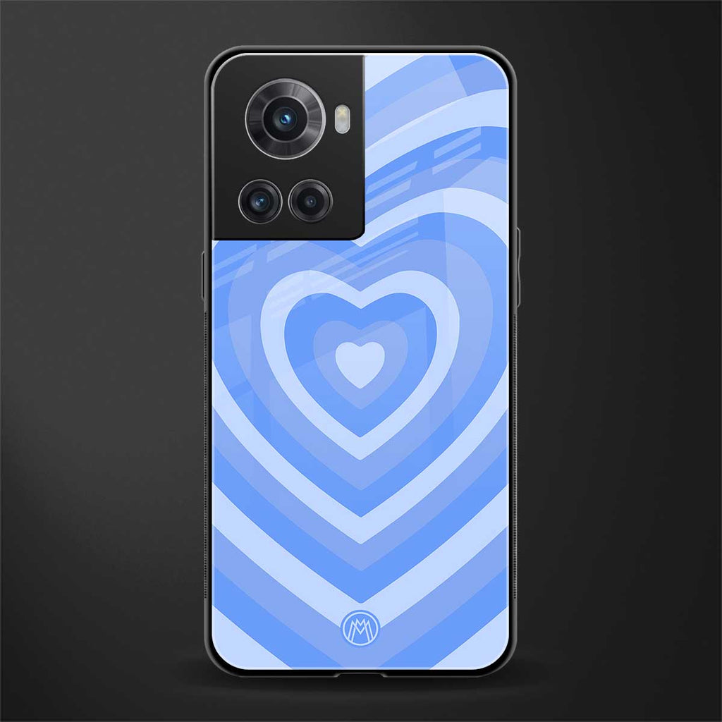y2k blue hearts aesthetic back phone cover | glass case for oneplus 10r 5g