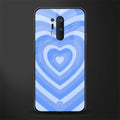 y2k blue hearts aesthetic glass case for oneplus 8 pro image