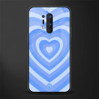 y2k blue hearts aesthetic glass case for oneplus 8 pro image