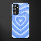 y2k blue hearts aesthetic back phone cover | glass case for samsung galaxy f23 5g