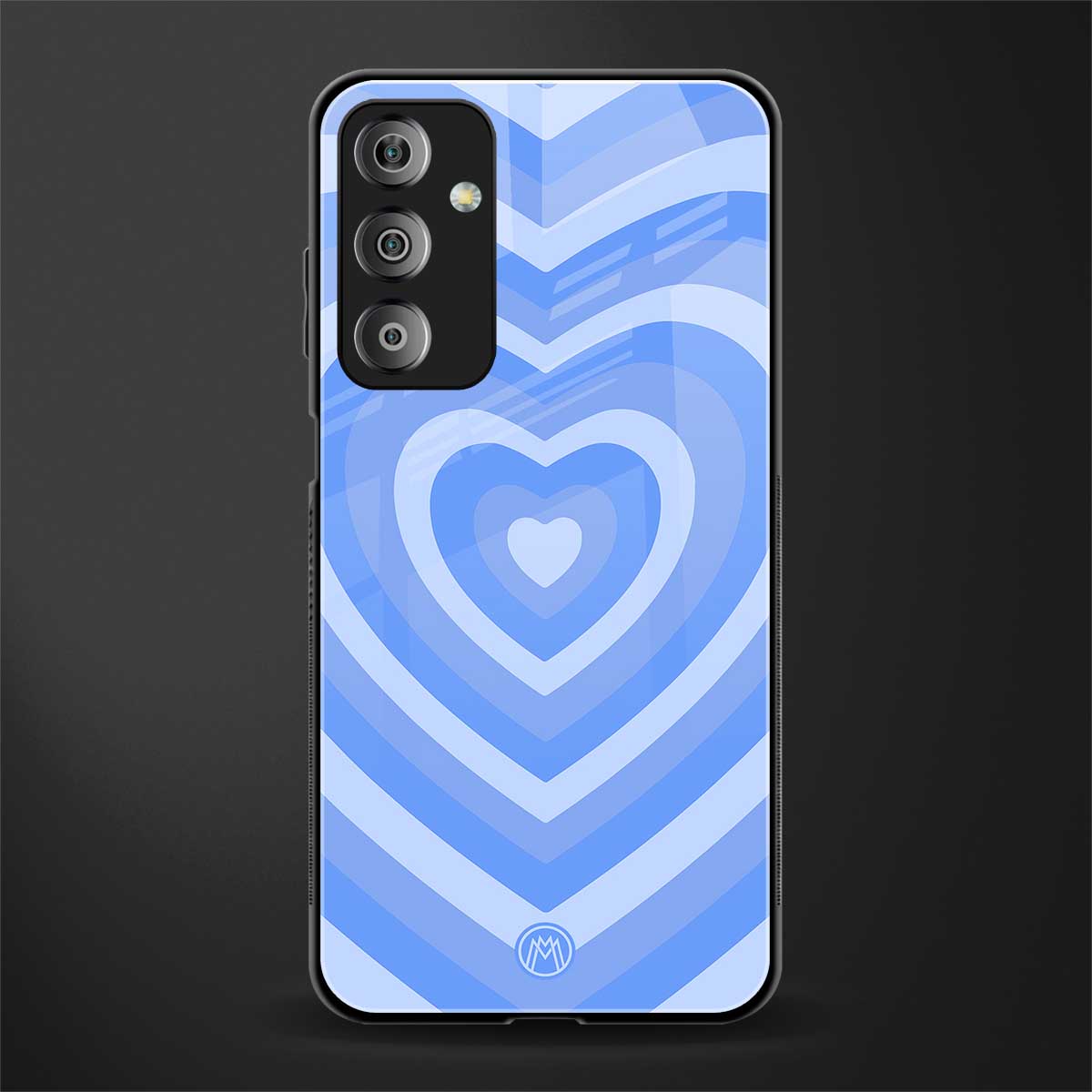 y2k blue hearts aesthetic back phone cover | glass case for samsung galaxy f23 5g