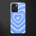 y2k blue hearts aesthetic back phone cover | glass case for vivo y16