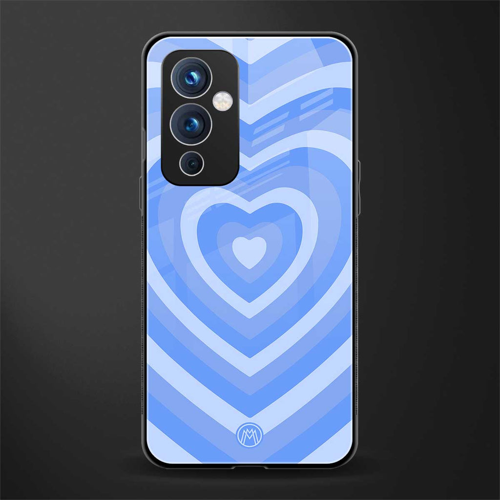 y2k blue hearts aesthetic back phone cover | glass case for oneplus 9